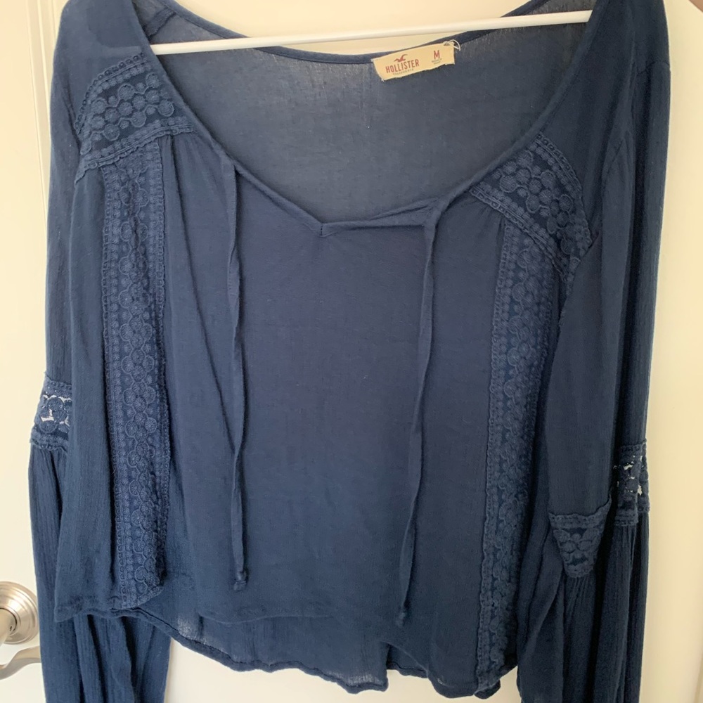 Hollister Navy Top